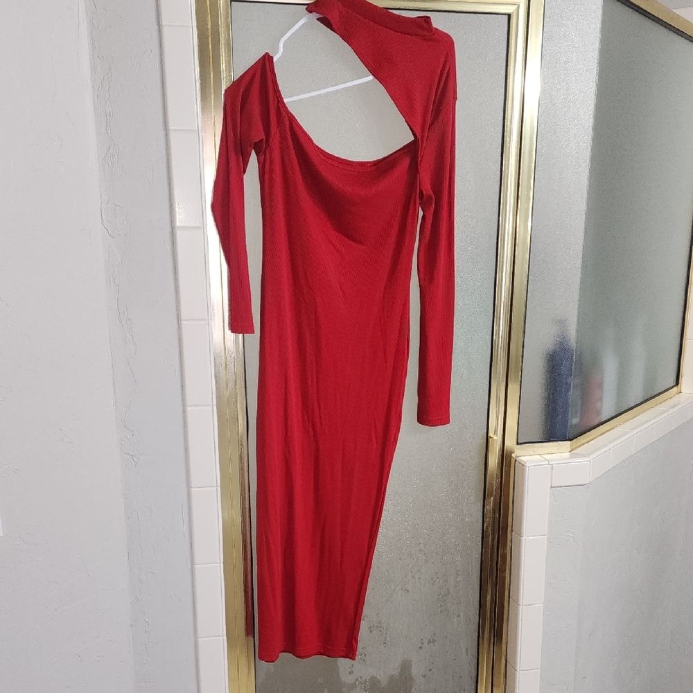 Elegant Red Women's Dress